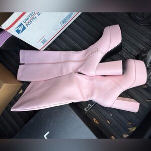 Pink Women's Platform Boots